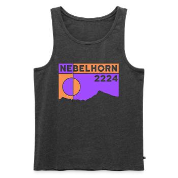 Nebelhorn Finisher Climbing Hiking Oberstdorf - Men's Premium Organic Tank Top - heather anthracite - Front - AI Model Male 178 light (178cm)