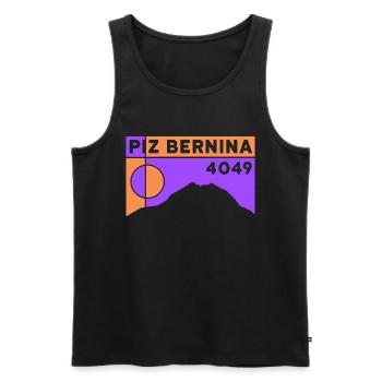 Piz Bernina Ascent High Tour White Ridge Tour - Men's Premium Organic Tank Top - black - Front - Michal (187cm)