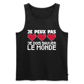 Funny Gamer I Don t Always Play Video Games. Gift. - Débardeur bio Premium Homme - noir - Devant - Michal (187cm)