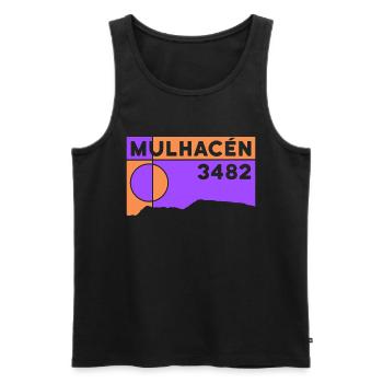 Mulhacén Tour Beteigen Wandern Sierra Nevada Spain - Männer Premium Bio Tank Top - Schwarz - Vorne - Michal (187cm)
