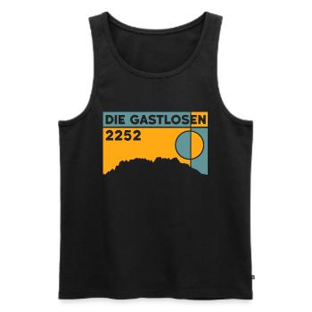 Die Gastlosen Wanderung Bergtour Andenken Klettern - Männer Premium Bio Tank Top - Schwarz - Vorne - AI Model Male 178 light (178cm)