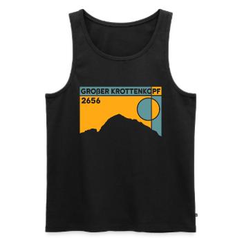 Großer Krottenkopf Crossing Tour Hiking - Men's Premium Organic Tank Top - black - Front - Michal (187cm)
