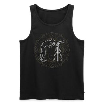 Astronomie - Männer Premium Bio Tank Top - Schwarz - Vorne - Michal (187cm)