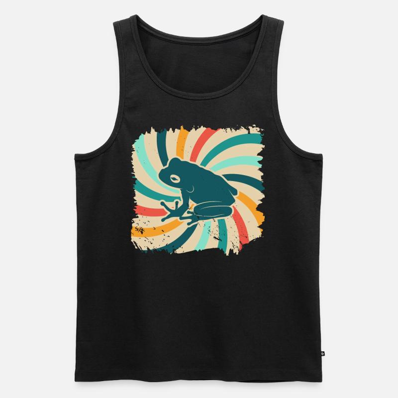 Frosch - Männer Premium Bio Tank Top - Schwarz