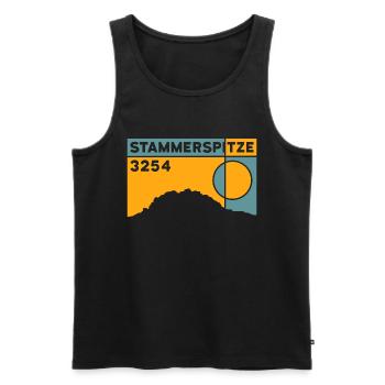 Stammerspitze Piz Tschütta Berg Samnaun tour de montagne - Débardeur bio Premium Homme - noir - Devant - Michal (187cm)