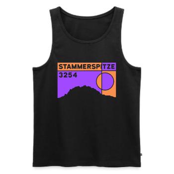 Stammerspitze Piz Tschütta Samnaun tour de montagne - Débardeur bio Premium Homme - noir - Devant - Michal (187cm)
