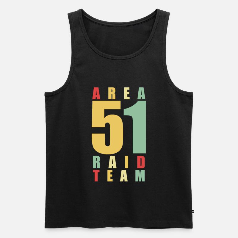 Area 51 Raid team - Männer Premium Bio Tank Top - Schwarz