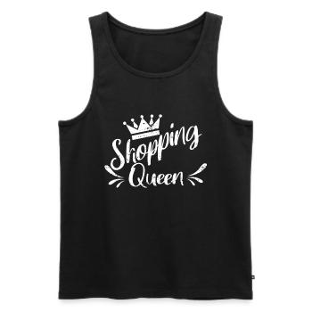 Shopping Queen - Männer Premium Bio Tank Top - Schwarz - Vorne - AI Model Male 178 light (178cm)