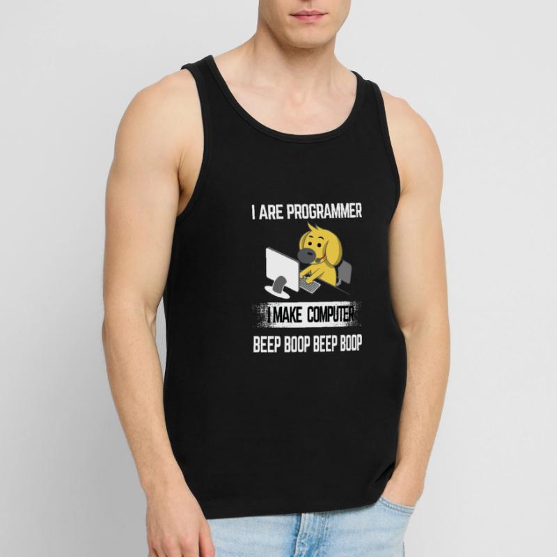 Computer science programmer computer pc gift Men's Premium Organic Tank Top