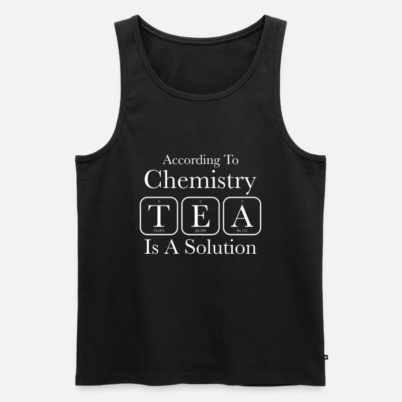 Chemistry Tea Solution - Männer Premium Bio Tank Top - Schwarz