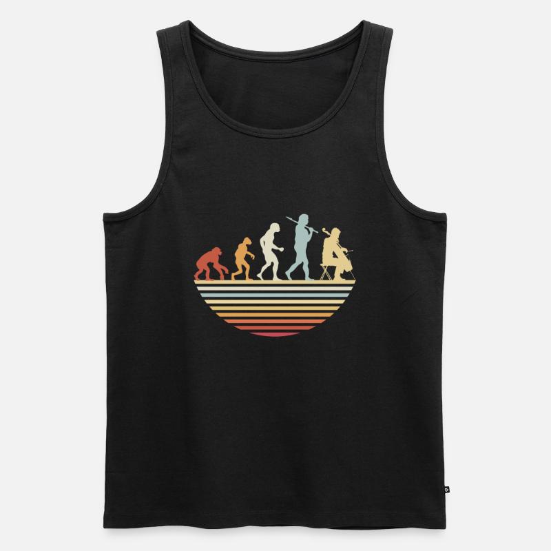 Cello Evolution - Männer Premium Bio Tank Top - Schwarz