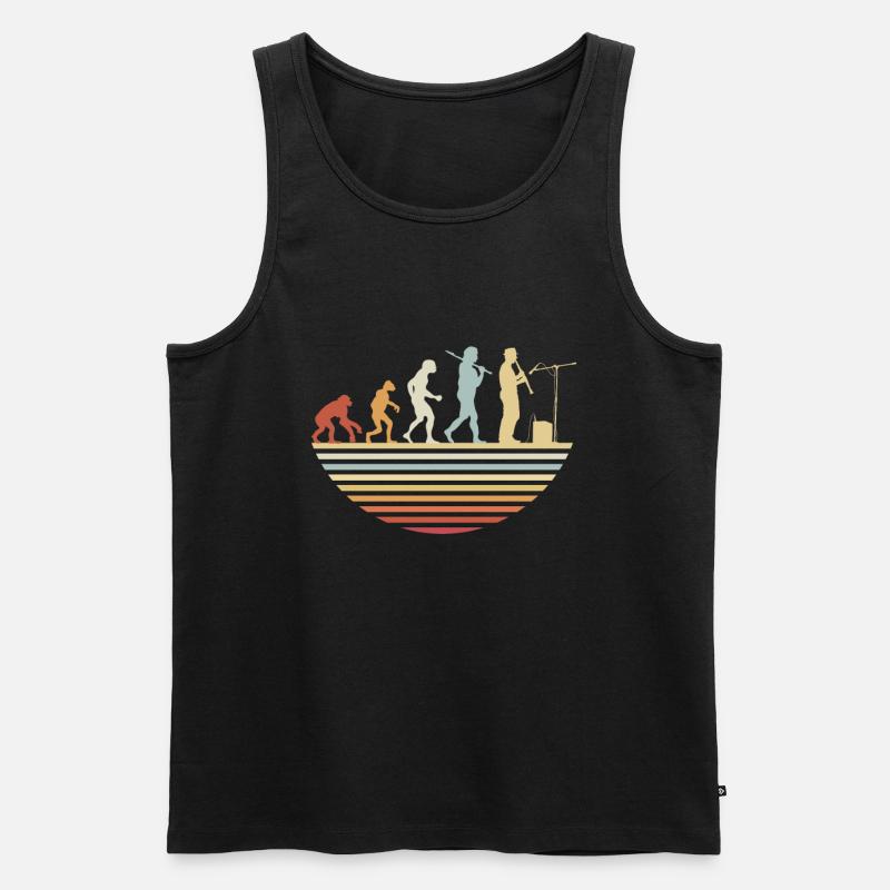 Clarinet Evolution - Men's Premium Organic Tank Top - black