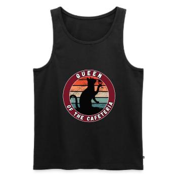 Lunch Lady School Canteen School Canteen Cook - Men's Premium Organic Tank Top - black - Front - AI Model Male 178 light (178cm)
