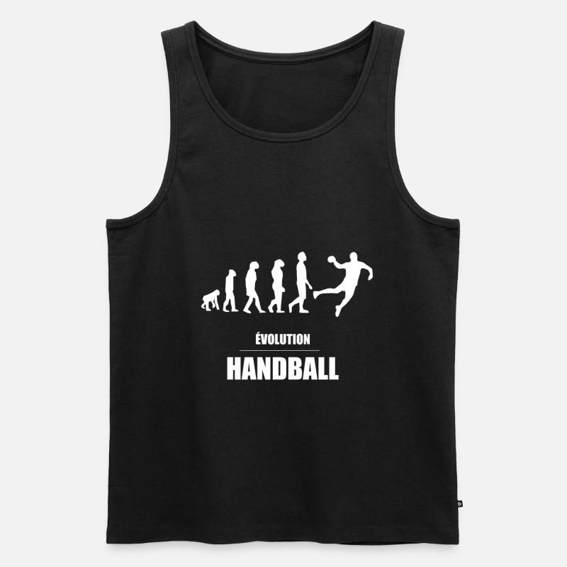 evolution handball - Débardeur bio Premium Homme - noir