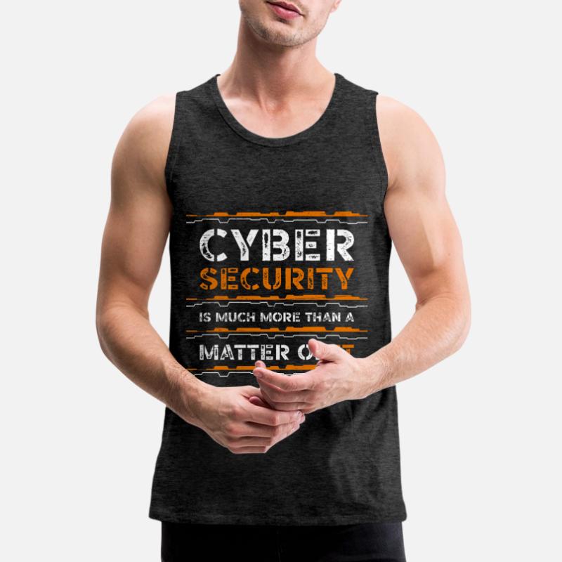 Coding Computer Security Code Monkey Data Science Men's Premium Organic Tank Top