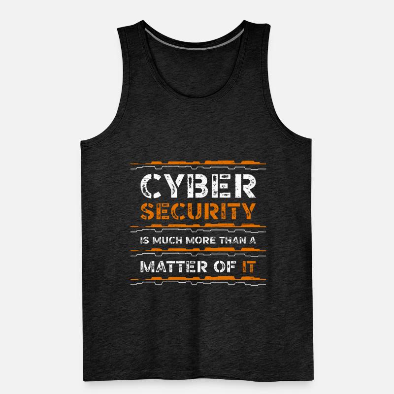 Coding Computer Security Code Monkey Data Science Men's Premium Organic Tank Top