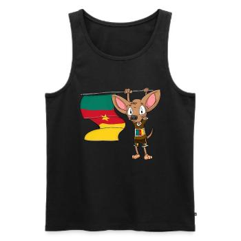 Kamerun Chihuahua - Männer Premium Bio Tank Top - Schwarz - Vorne - AI Model Male 178 light (178cm)