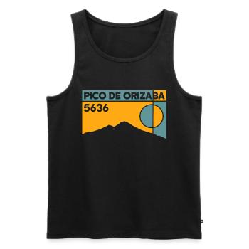 Pico de Orizaba Citlaltépetl Climb Mexico - Men's Premium Organic Tank Top - black - Front - Michal (187cm)