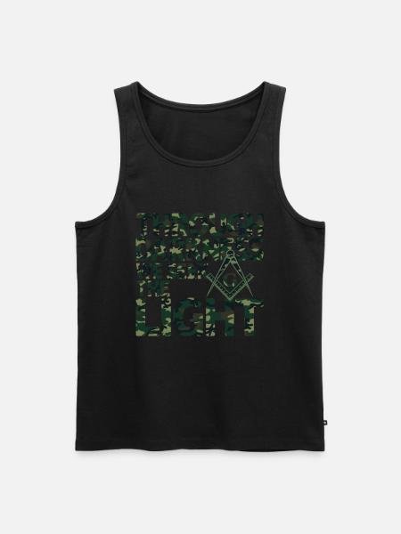 Mason Masonic Camo Freemason - Men's Premium Organic Tank Top - black