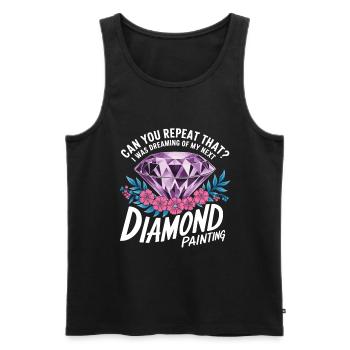 Painting Diamonds Diamond Painting Art - Men's Premium Organic Tank Top - black - Front - Michal (187cm)
