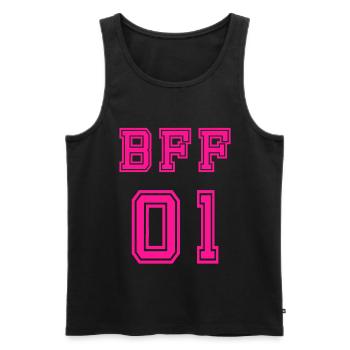 BFF 01 Meilleurs amis pour toujours Meilleur ami - Débardeur bio Premium Homme - noir - Devant - Michal (187cm)