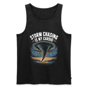 Storm Chaser Costume Storm Chaser - Men's Premium Organic Tank Top - black - Front - Michal (187cm)