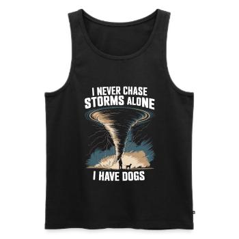 Storm Chaser Costume Storm Chaser - Men's Premium Organic Tank Top - black - Front - AI Model Male 178 light (178cm)