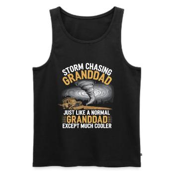 Storm Chaser Costume Storm Chaser - Men's Premium Organic Tank Top - black - Front - AI Model Male 178 light (178cm)