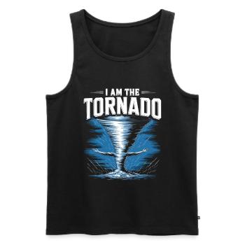 Storm Chaser Costume Storm Chaser - Men's Premium Organic Tank Top - black - Front - AI Model Male 178 light (178cm)