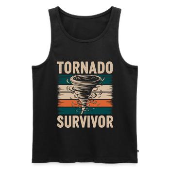 Storm Chaser Costume Storm Chaser - Men's Premium Organic Tank Top - black - Front - AI Model Male 178 light (178cm)
