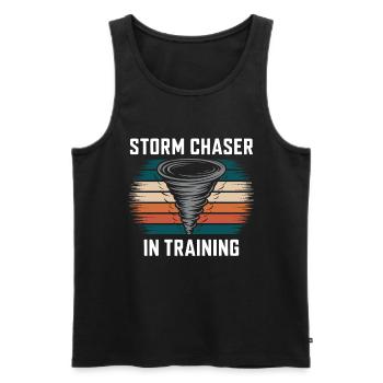 Storm Chaser Costume Storm Chaser - Men's Premium Organic Tank Top - black - Front - Michal (187cm)