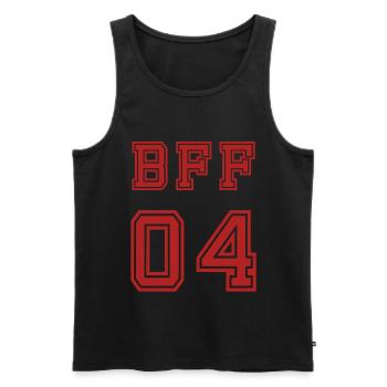 BFF Meilleur ami Meilleur ami - Débardeur bio Premium Homme - noir - Devant - AI Model Male 178 light (178cm)