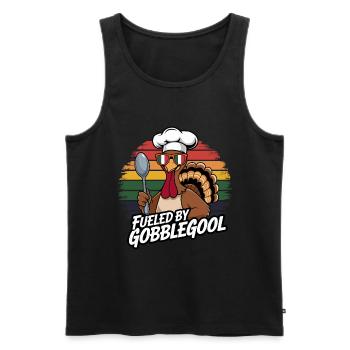 Truthahn-tag Thanksgiving Day Gobblegool - Männer Premium Bio Tank Top - Schwarz - Vorne - AI Model Male 178 light (178cm)