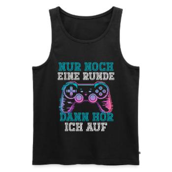 Gamer Gaming Gamer Gaming Christmas - Men's Premium Organic Tank Top - black - Front - Michal (187cm)