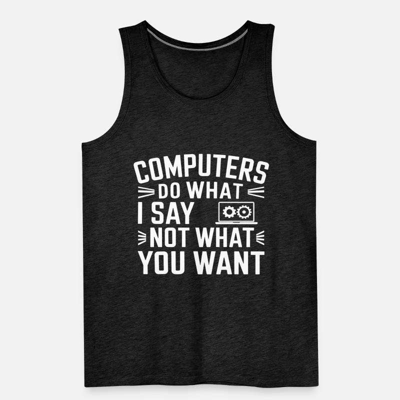 Administrator Support Nerd Computer Tech Männer Premium Bio Tank Top
