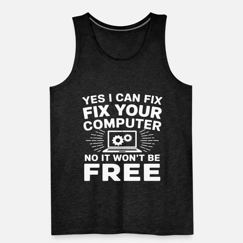 Support Administrateur Nerd Computer Tech Débardeur bio Premium Homme