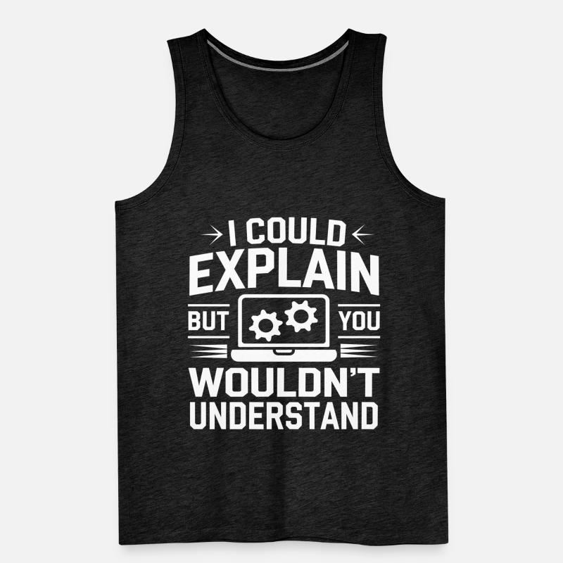 Administrator Support Nerd Computer Tech Men's Premium Organic Tank Top