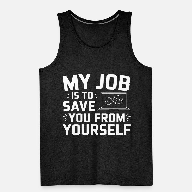 Support Administrateur Nerd Computer Tech Débardeur bio Premium Homme