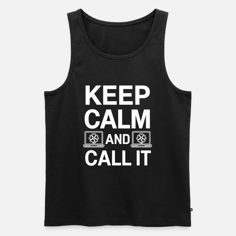 Administrator Support Nørd Computer Tech - Herre Premium økologisk tanktop - sort
