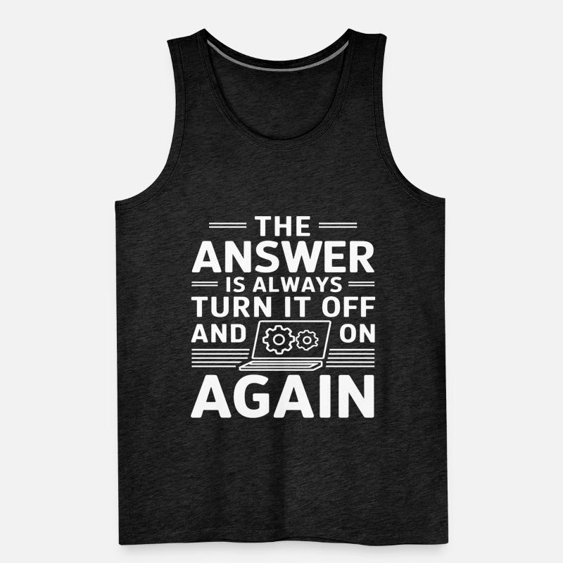 Administrator Support Nerd Computer Tech Männer Premium Bio Tank Top