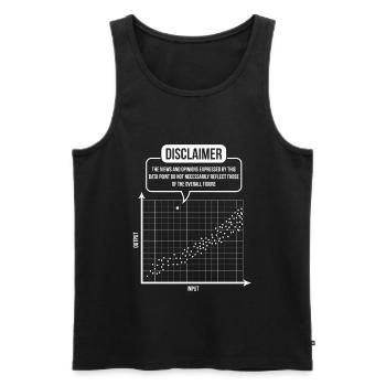 Statistiker Stochastik Streuung Mathe - Männer Premium Bio Tank Top - Schwarz - Vorne - AI Model Male 178 light (178cm)