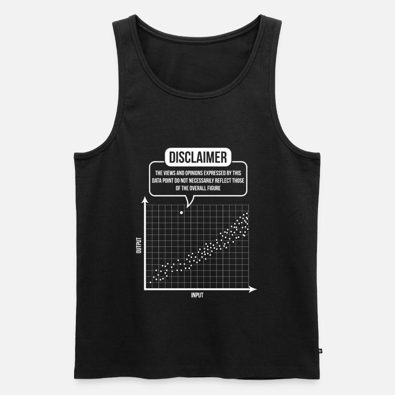 Statistician stochastics scattering math - Men's Premium Organic Tank Top - black