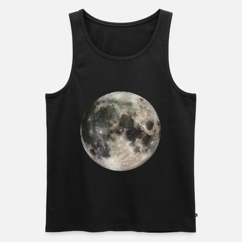 Mond - Männer Premium Bio Tank Top - Schwarz