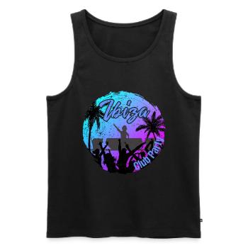 Ibiza Club Party - Débardeur bio Premium Homme - noir - Devant - Michal (187cm)