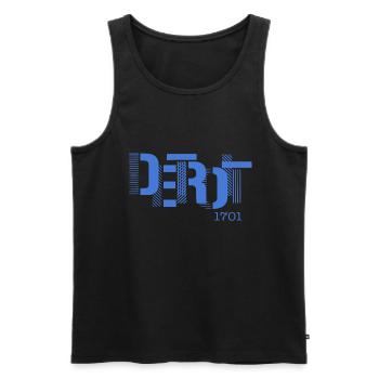 Art de rue de Détroit - Débardeur bio Premium Homme - noir - Devant - Michal (187cm)