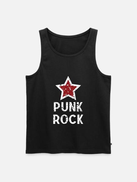 Punk Rock Musik Stern Geschenkidee - Männer Premium Bio Tank Top - Schwarz