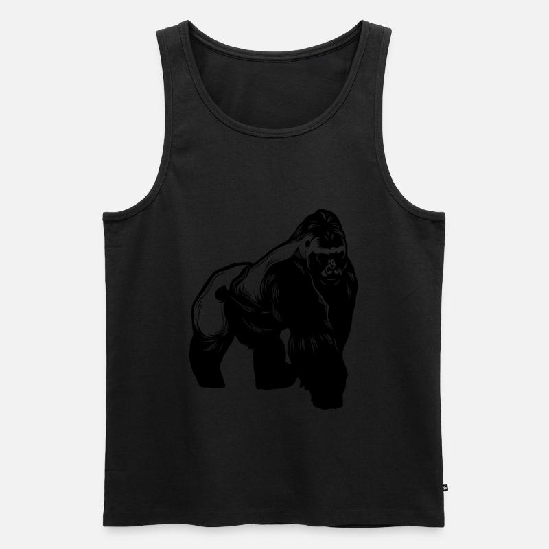 Gorilla Tier - Männer Premium Bio Tank Top - undefined