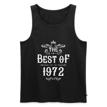 1972 best of - Männer Premium Bio Tank Top - Schwarz - Vorne - Michal (187cm)