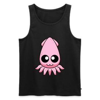 Squid Comic Animal - Men's Premium Organic Tank Top - black - Front - AI Model Male 178 light (178cm)