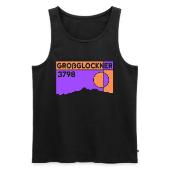 Großglockner Besteigung Skitour Bergtour Andenken - Männer Premium Bio Tank Top - Schwarz - Vorne - AI Model Male 178 light (178cm)